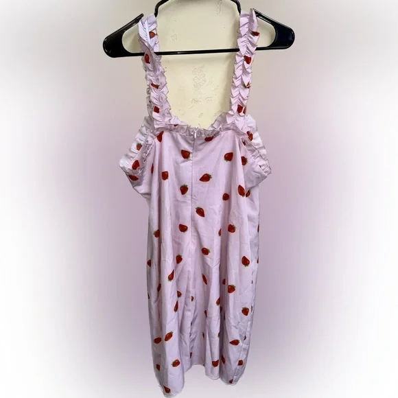 🌸5/$25🌸 SHEIN Curve Strawberry Cutie Pinup Dress - Picture 5 of 6